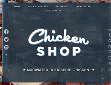 Tablet Screenshot of chickenshop.com